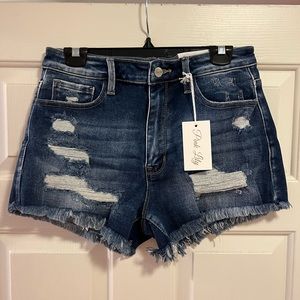 Pink Lily Denim Shorts